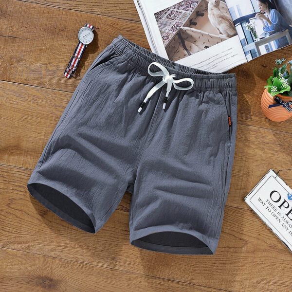 Cotton And Linen Shorts - Image 3