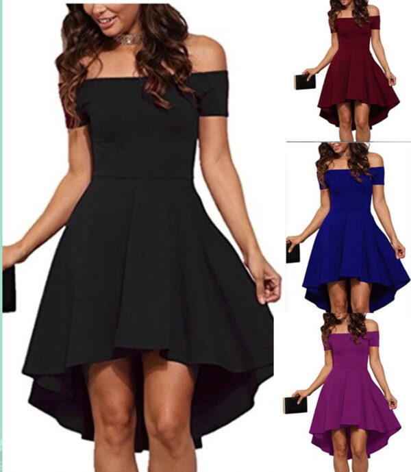 Short Sleeve And Large Swallowtail Skirt - Image 5
