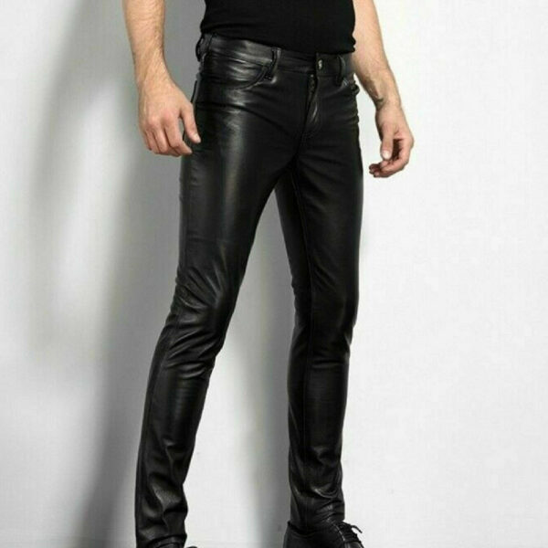 Long Leather Pants - Image 10