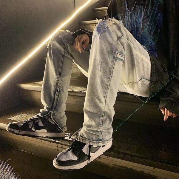 Trendy Ripped Jeans - Image 4