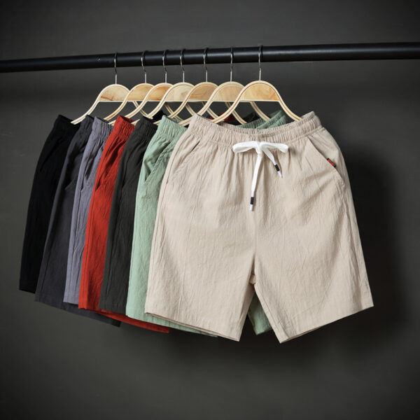 Cotton And Linen Shorts