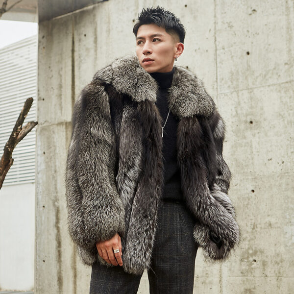 Men's Fur Winter Jacket - Image 3