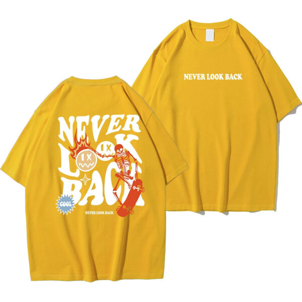 Cotton Round Neck Top T-shirt - Image 5