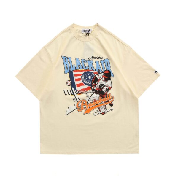 Baseball Vintage Loose T-Shirt - Image 4