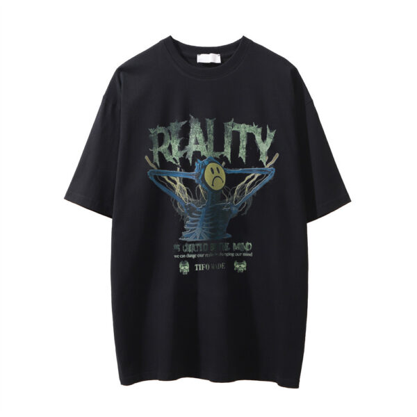 Skull Bone Printed Short-sleeved - Image 7