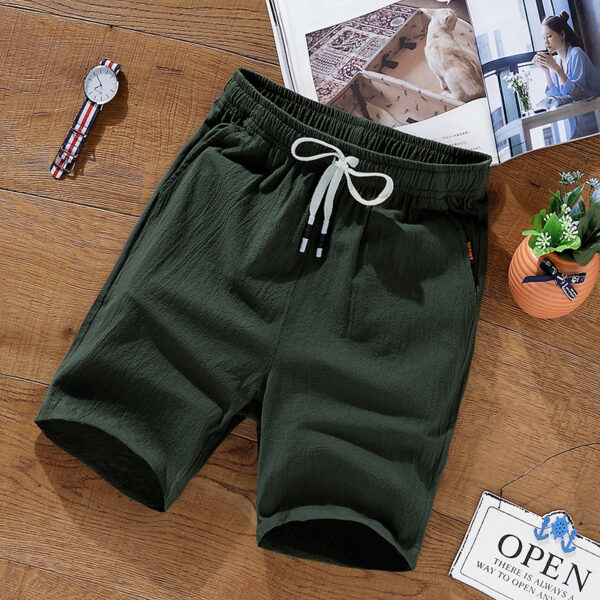 Cotton And Linen Shorts - Image 9