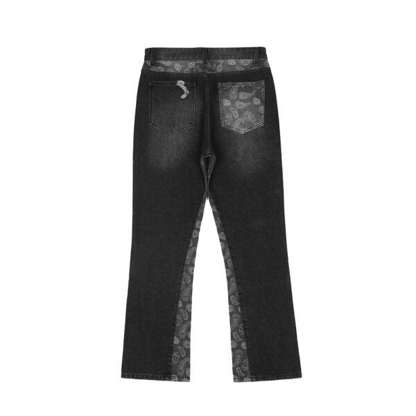 Cashew Flower Patchwork Jeans - Image 2