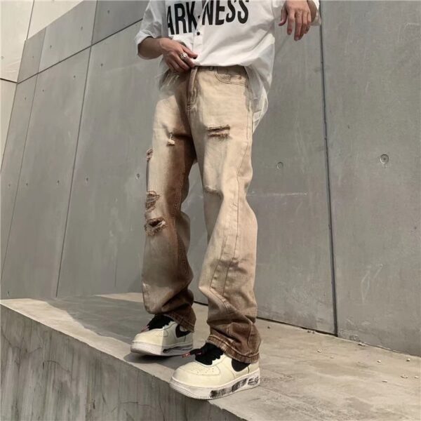 Gradient Distressed Vintage Jeans - Image 3