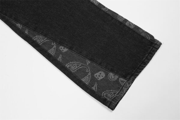 Cashew Flower Patchwork Jeans - Image 4