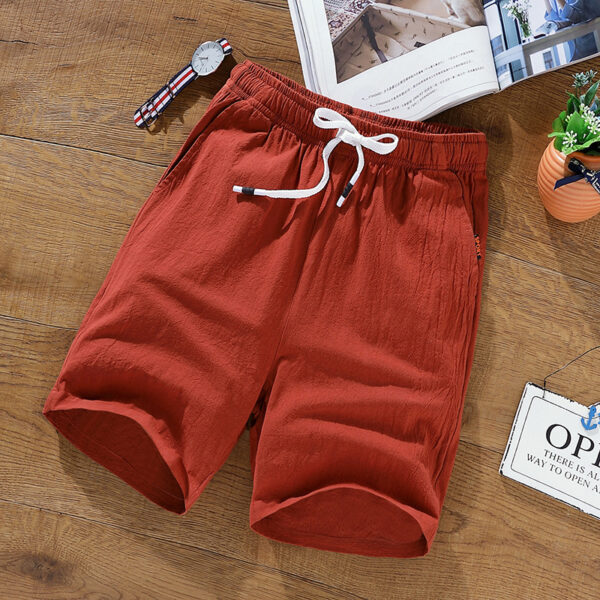 Cotton And Linen Shorts - Image 2