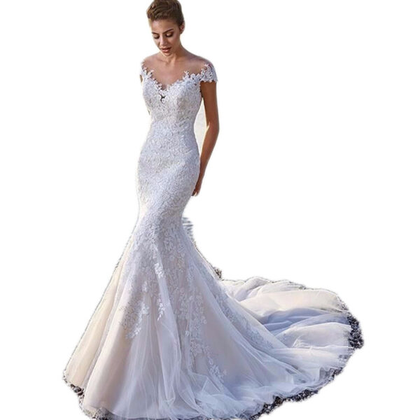 Princess Bride Mermaid Wedding Dress - Image 2
