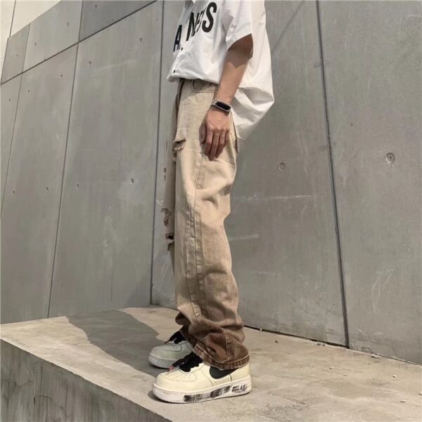 Gradient Distressed Vintage Jeans - Image 5