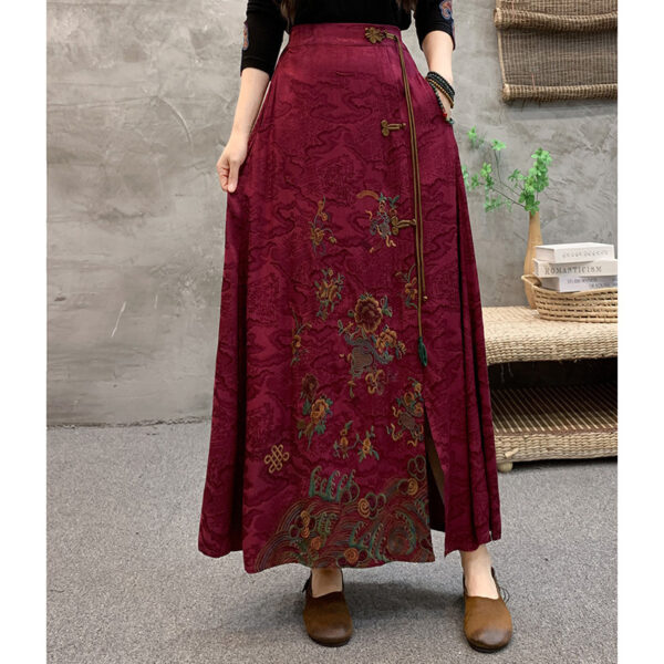 Embroidery Tassel A- Line Skirt - Image 5